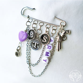 BTS Safety Pin Charm