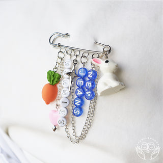 New Jeans Safety Pin Charm