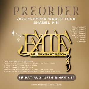 [PREORDER] Enhypen 2023 World Tour Enamel Pin