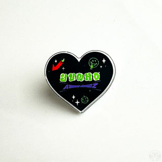 Ateez Bias Heart Acrylic Pins
