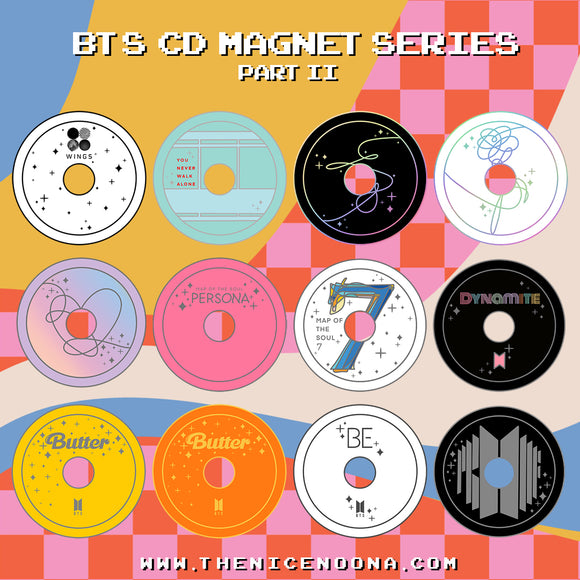 (PREORDER) BTS CD Enamel Magnets Pt.2