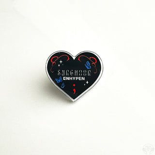 Enhypen Bias Heart Acrylic Pins