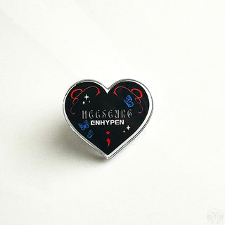 Enhypen Bias Heart Acrylic Pins