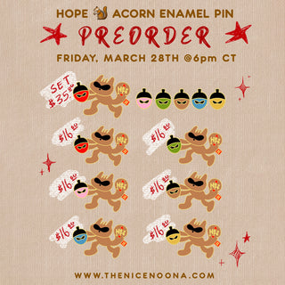 (PREORDER) Hope 🐿️ Acorn Enamel Pins