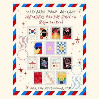 [Preorder] Postcards From Arirang Stamp Enamel Pins
