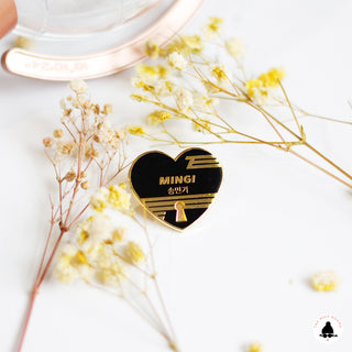 ATEEZ Bias Heart Enamel Pins