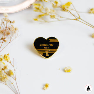 ATEEZ Bias Heart Enamel Pins