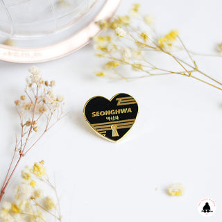 ATEEZ Bias Heart Enamel Pins