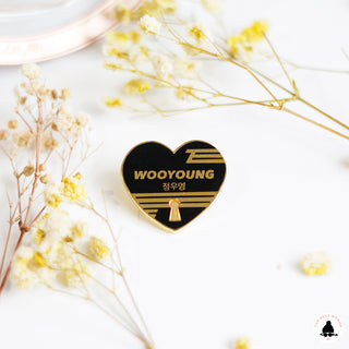 ATEEZ Bias Heart Enamel Pins