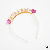 BTS ARMY Purple Heart Rhinestone Headband