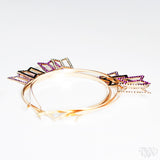 BTS Logo Hollow Rhinestone Headband (Gold Plated)