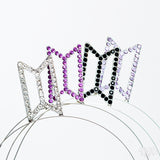 BTS Logo Hollow Headband (Silver Plated)