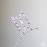 BTS Logo Hollow Headband (Silver Plated)