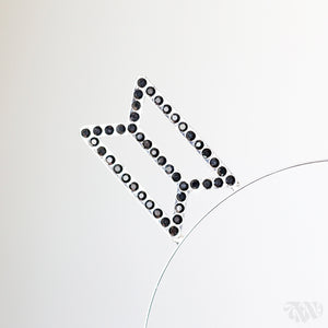 BTS Logo Hollow Headband (Silver Plated)