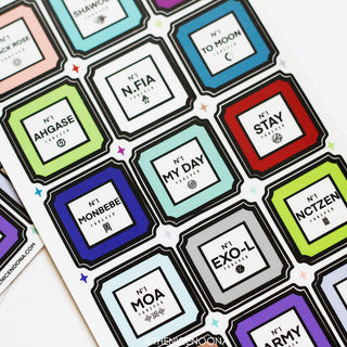 KPOP No.1 Fan Sticker Sheet