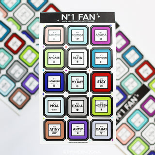 KPOP No.1 Fan Sticker Sheet