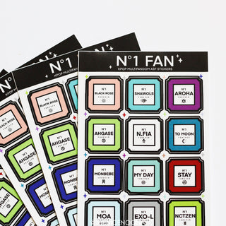 KPOP No.1 Fan Sticker Sheet