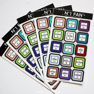 KPOP No.1 Fan Sticker Sheet